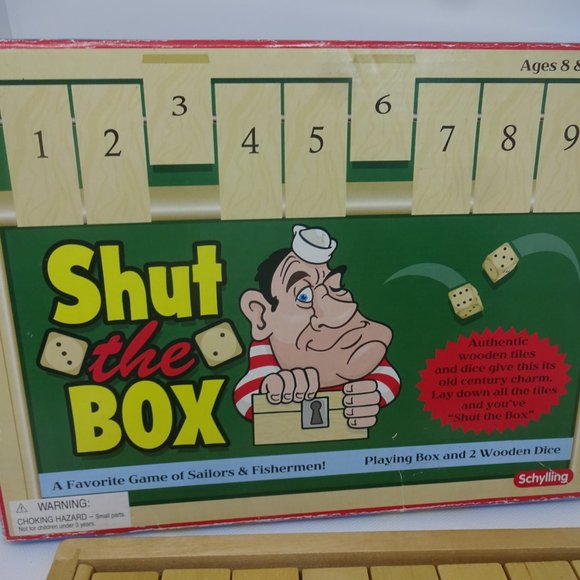 "SHUT THE BOX" Game by Schylling, Ages 8 & UP (EUC) - Picture 2 of 4
